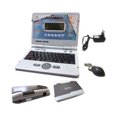 Picture of Children Notebook Laptop Computer to Learn Vocabulary Grammar Music Game and Amusements With 30 Fun Activity - Multicolor
