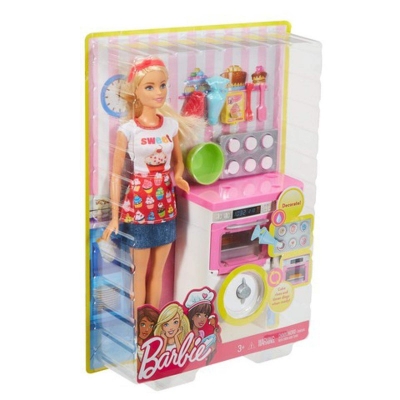 Picture of Barbie Careers Bakery Chef Doll and Playset - Multicolor