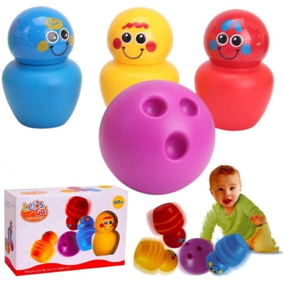 Picture of Sunshine childlike infants and young children bowling tumbler two-in-one package infants and young children physical exercise exercises young children’s arm strength improves young children’s physical coordination and control Sunny Childlike - Multicolor