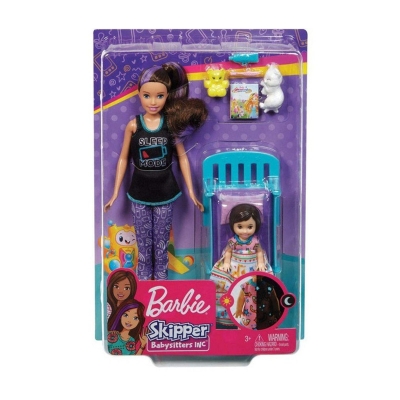 Picture of Barbie Skipper Babysitters Inc Doll & Playset - Bed Time  FHY97 - Multicolor