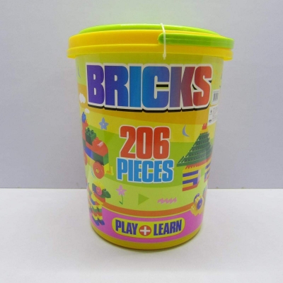 Picture of 206 pieces. Intelligence building blocks puzzle blocks bottled blocks - Multicolor