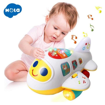 Picture of HELLO 6103 Baby Toys My First Plane Airplane Toy for Toddlers 0-12 Months Electric Musical Toy with Lights and Sounds Gift
