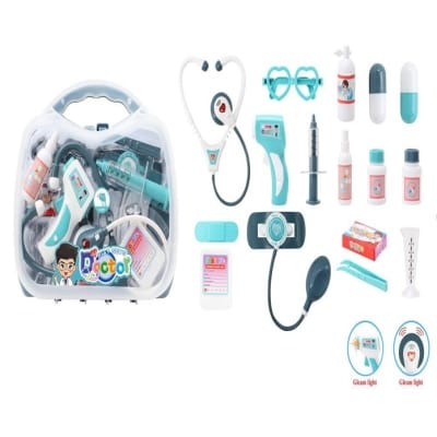 Picture of Kids Doctor Toys Pretend Play Set For Children Doctor Set Medicine Box Role Play Educational Baby Toy Doctor Kit Classic Toys - Multicolor