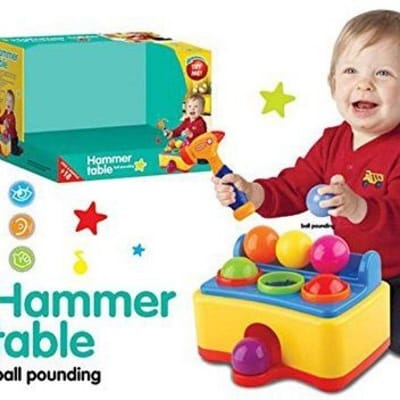 Picture of Electric Table Toy Hammer With Music Educational And Sound Effect for Kids - Multicolor