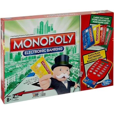 Picture of Monopoly Electronic Banking Hasbro Gaming Board Game Multiplayer Indoor Game - Multicolor