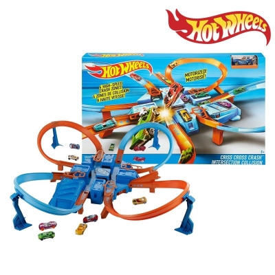 Picture of Hot Wheels DTN42 Criss Cross Crash Track Set