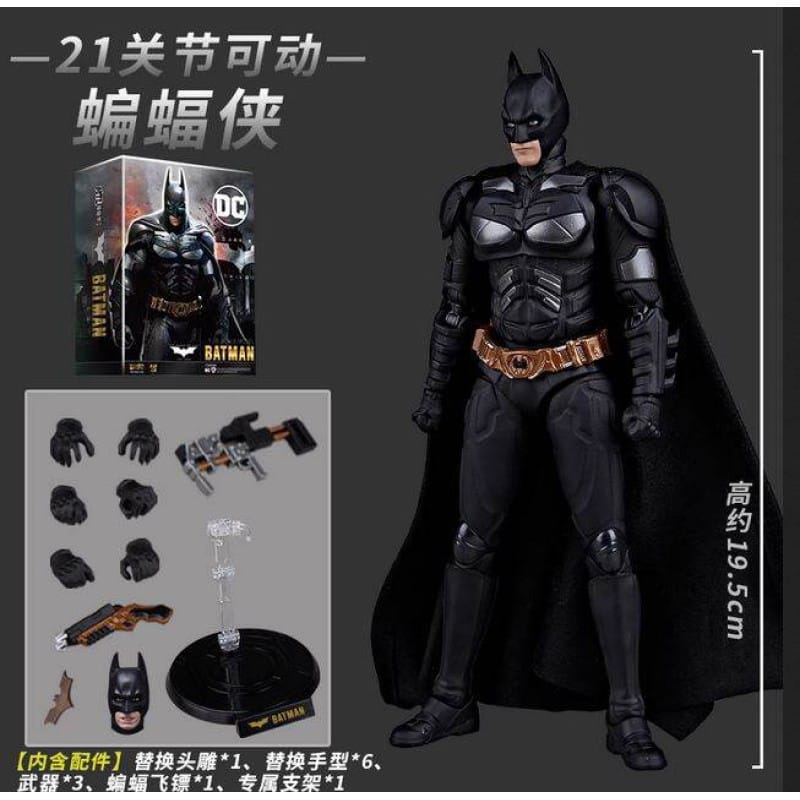 Picture of New Fondjoy 1:9 Scale DC1001 Collection Batman the Dark Knight Action Figure 7" Gift - Black