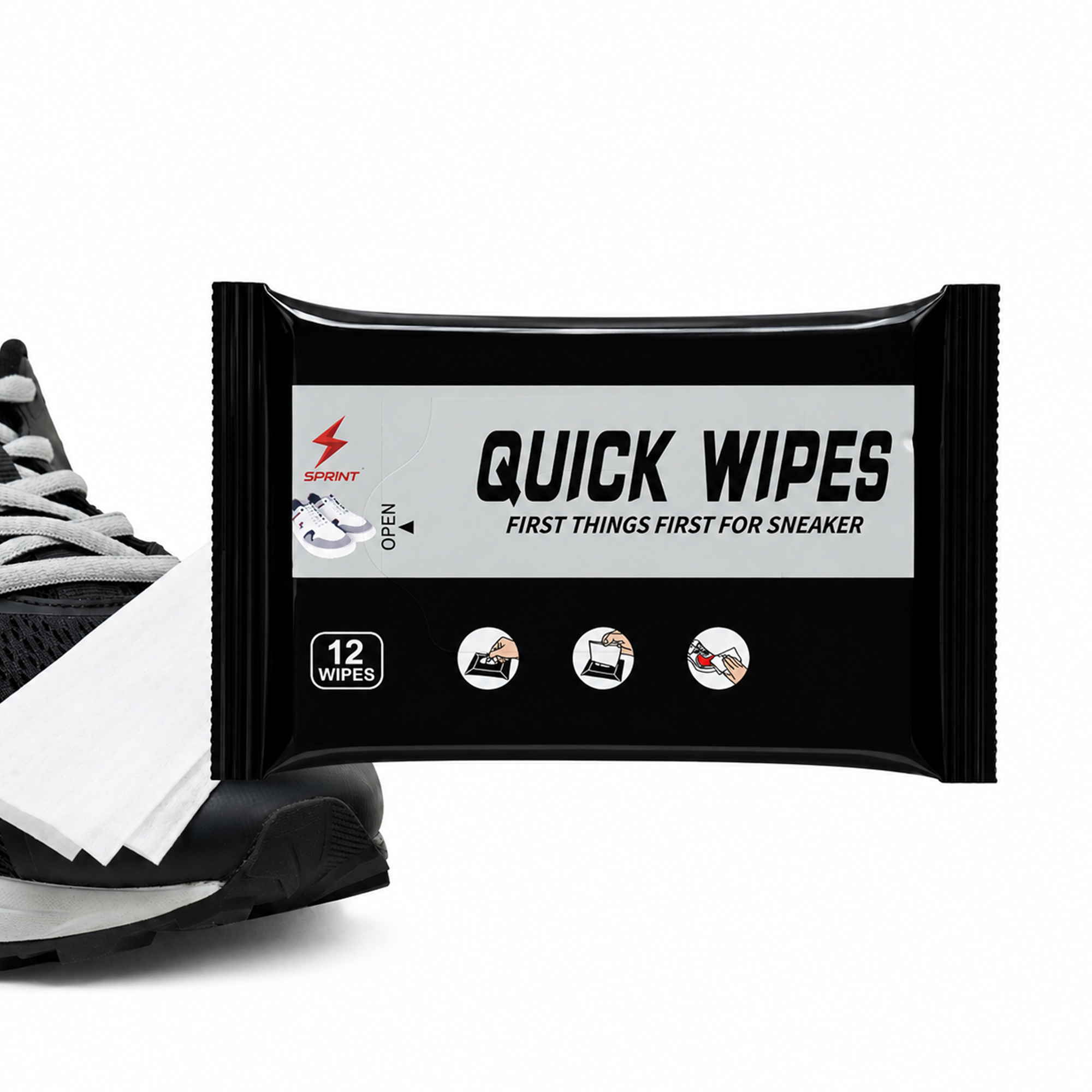 Picture of Sprint Sneaker Cleaning Wipes- 12 Pcs