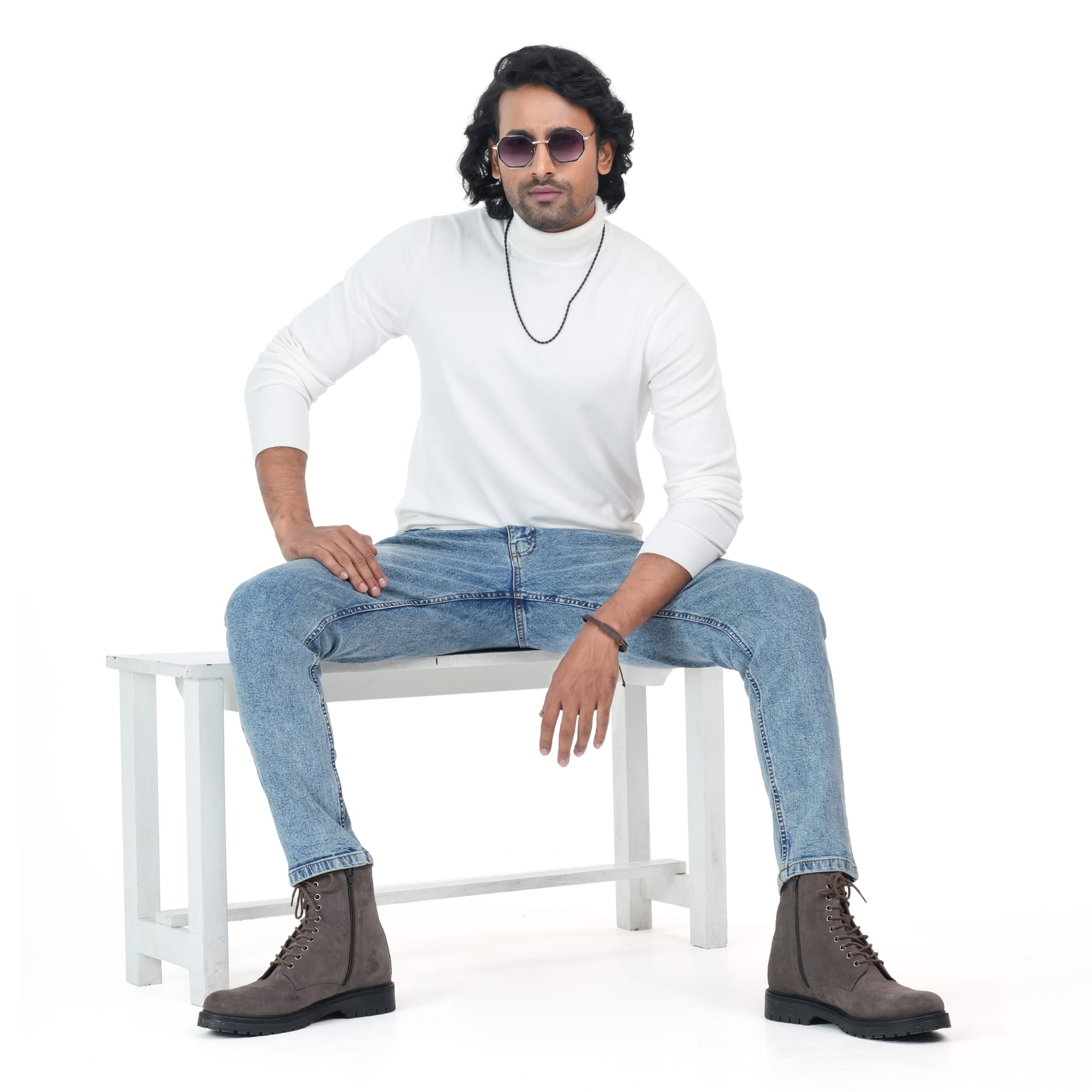 Picture of Maverick Men's Turtle Neck T-Shirt