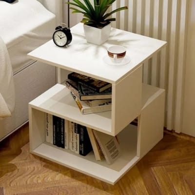 Picture of Stylish Bedside Table, Compact Corner Table & Sofa Side Table for Home H46 × W30 × D30 cm