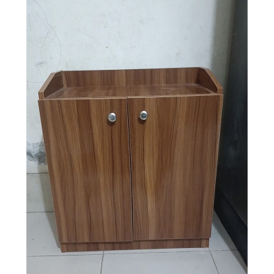 Picture of 2 Door Shoe Rack Cabinet with Storage Shelves, Footwear Organizer for Home H61 × W61 × D30 cm