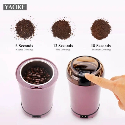 Picture of Mini Electric Coffee Grinder | Multifunction Coffee Bean & Spice Grinder | Stainless Steel Grain Mill | Dry Masala, Nuts & Cereals Grinding Machine - Multicolor