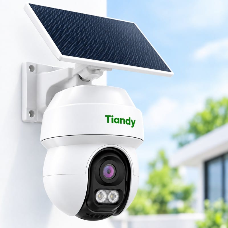 Picture of Tiandy TC-H343K 8DA-4 4MP 4G PT Camera | Color Maker | AI Human & Vehicle Detection | Auto Tracking | 30M IR | Two-Way Talk | Solar Battery | 256GB | IP65
