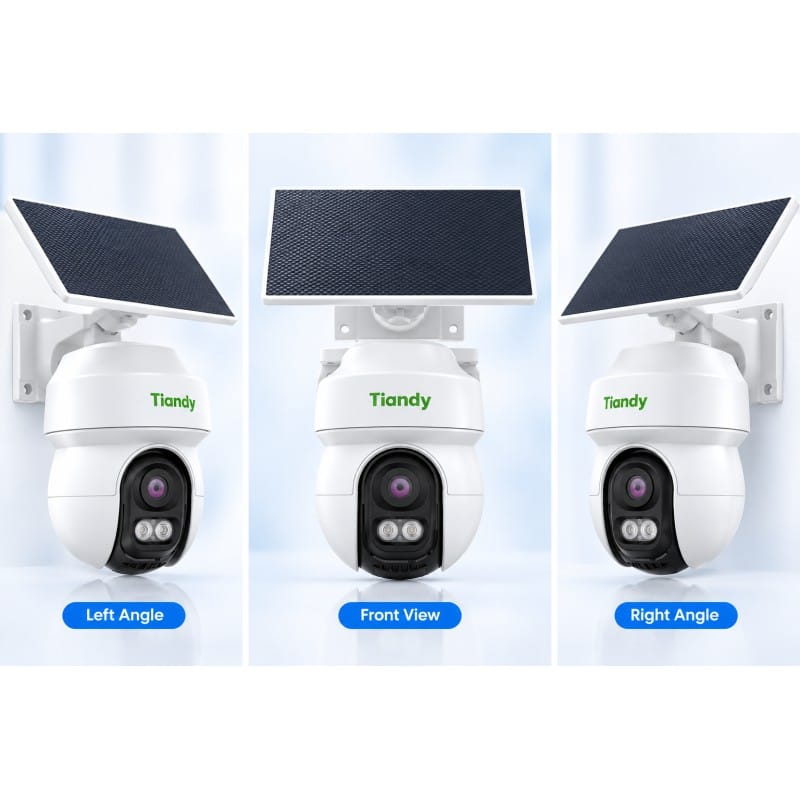 Picture of Tiandy TC-H343K 8DA-4 4MP 4G PT Camera | Color Maker | AI Human & Vehicle Detection | Auto Tracking | 30M IR | Two-Way Talk | Solar Battery | 256GB | IP65
