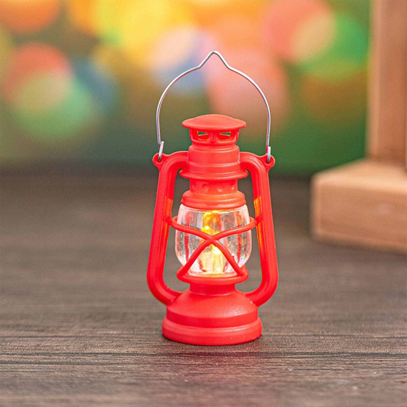 Picture of Mini Electronic Candle Light 3PCS Combo | Black + Red + White | Flickering Flame LED Night Light | Mini Oil Lamp | Christmas & Home Decoration - Multicolor 