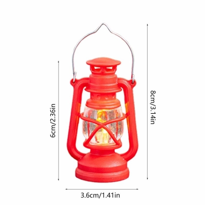 Picture of Mini Electronic Candle Light | Flickering Flame LED Night Light | Mini Oil Lamp Design | Christmas & Home Decoration | Battery Powered | Black Red White - Multicolor 
