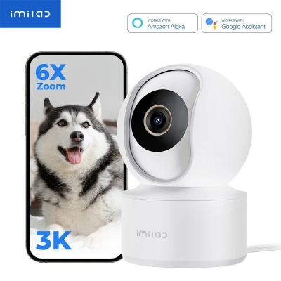 Picture of IMILAB C22 3K Pan & Tilt WiFi Camera | 360° Pan 115° Tilt | 6X Digital Zoom | AI Person Detection | Auto Tracking | Baby Monitoring | Two-Way Audio | 256GB - White