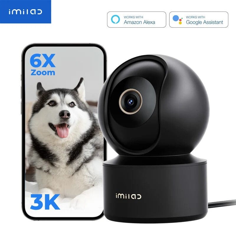 Picture of IMILAB C22 3K Pan & Tilt WiFi Camera | 360° Pan 115° Tilt | 6X Digital Zoom | AI Person Detection | Auto Tracking | Baby Monitoring | Two-Way Audio | 256GB - White