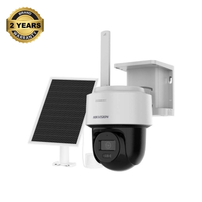 Picture of HIKVISION Solar 4G PT Camera |DS-2CFSP4/4G 4MP 24/7 9000mAh Battery | 8W Solar Panel | AOV 24/7 Recording | AI Human & Vehicle Detection | Smart Tracking | Color Night Vision | IP66