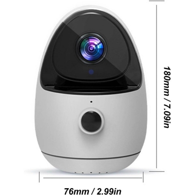 Picture of Bewinner 1080P Wireless Indoor WiFi IP Camera | V380 Pro App | AI Human Detection | Night Vision | Two-Way Audio | Battery Powered Security Camera - White