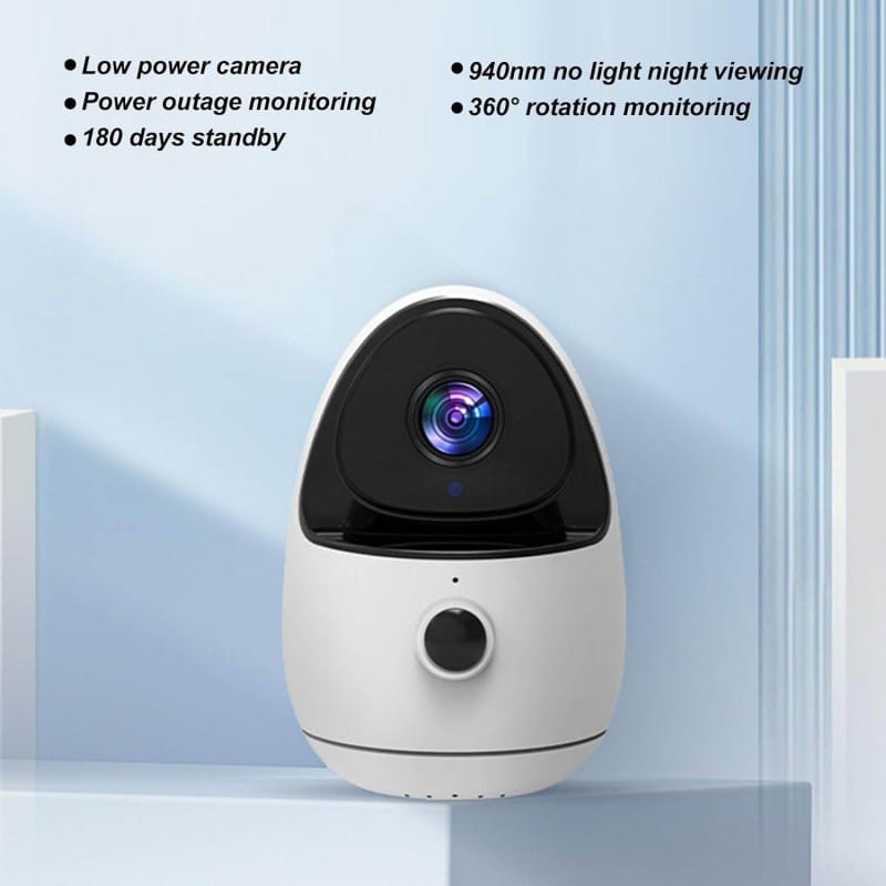 Picture of Bewinner 1080P Wireless Indoor WiFi IP Camera | V380 Pro App | AI Human Detection | Night Vision | Two-Way Audio | Battery Powered Security Camera - White