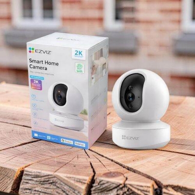 Picture of EZVIZ TY1 Pro 2K Pan & Tilt Smart Home Camera | Smart Color Night Vision | Human Shape Detection | Auto Tracking | Two-Way Calling - White