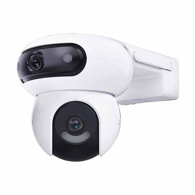 Picture of EZVIZ H90 Dual (2.8mm+6mm) (4MP+4MP) Dual Lens Pan & Tilt Wi-Fi Camera | AI Human & Vehicle Detection | Color Night Vision | Active Defense - White