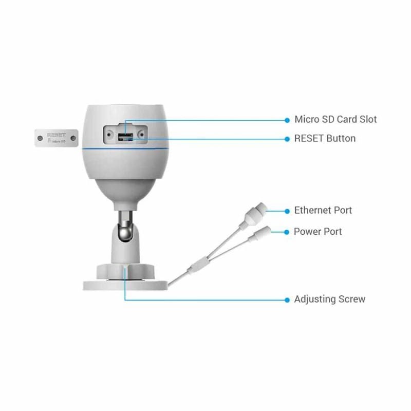 Picture of H3c  Wi-Fi Smart Home Camera  image Reliable protection simplified  If you’re looking for a simple, sturdy and smart camera that is very affordable at the same time, the H3c is possibly the best option you will find. The camera is well-designed to deliver - White