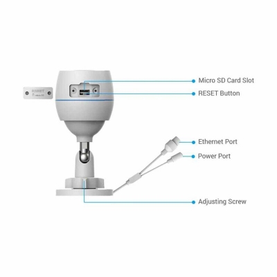 Picture of H3c  Wi-Fi Smart Home Camera  image Reliable protection simplified  If you’re looking for a simple, sturdy and smart camera that is very affordable at the same time, the H3c is possibly the best option you will find. The camera is well-designed to deliver - White
