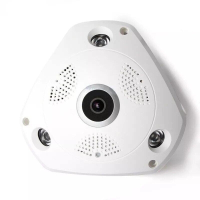 Picture of Q8 VR Cam 3MP Outdoor WiFi IP Camera | 360° Panoramic | Two-Way Audio | Color Night Vision | Motion Detection | Waterproof CCTV - White
