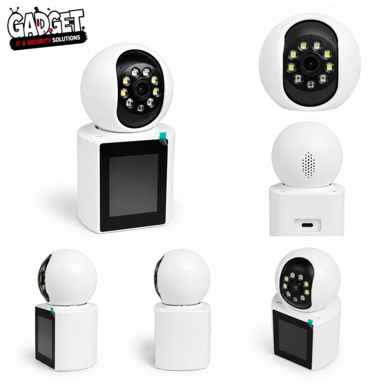Picture of Q25 Display Doll 3MP WiFi Smart IP Camera with Video Calling Display | 360° PTZ | Two-Way Audio | Motion Detection | Night Vision | V380 App - White