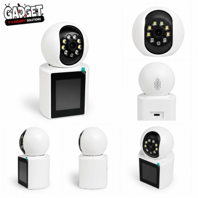Picture of Q25 Display Doll 3MP WiFi Smart IP Camera with Video Calling Display | 360° PTZ | Two-Way Audio | Motion Detection | Night Vision | V380 App - White