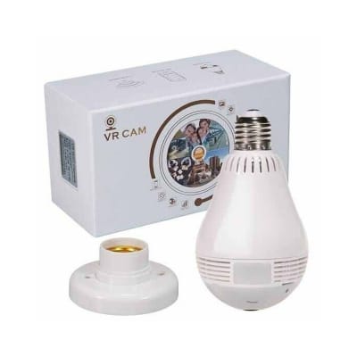 Picture of V380 Pro Panoramic 360° Fisheye WiFi IP Camera | 2MP HD | Two-Way Audio | Night Vision | Remote Monitoring | Indoor Security CCTV Camera - White