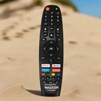 Picture of Walton Smart LED TV Voice Remote Control | Bluetooth Voice Remote | Google Assistant Compatible - Black