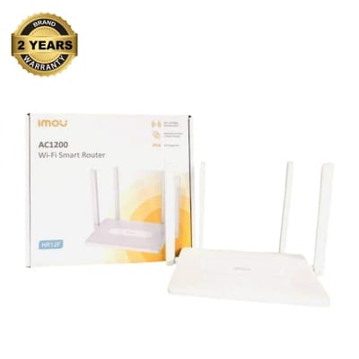Picture of IMOU HR12F AC1200 Dual Band Wi-Fi Router | 1200Mbps | Dual Band 2.4GHz & 5GHz | IPTV Support | Imou Wi-Fi Auto Sync - White