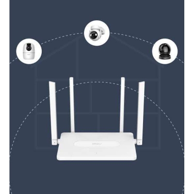 Picture of IMOU HR12F AC1200 Dual Band Wi-Fi Router | 1200Mbps | Dual Band 2.4GHz & 5GHz | IPTV Support | Imou Wi-Fi Auto Sync - White