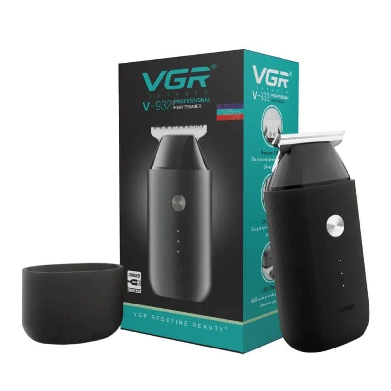 Picture of VGR V-932 Cord & Cordless Hair Clipper and Beard Trimmer for Men | USB Type-C Fast Charging | 120 Minutes Runtime | Stainless Steel Blade | Travel Lock