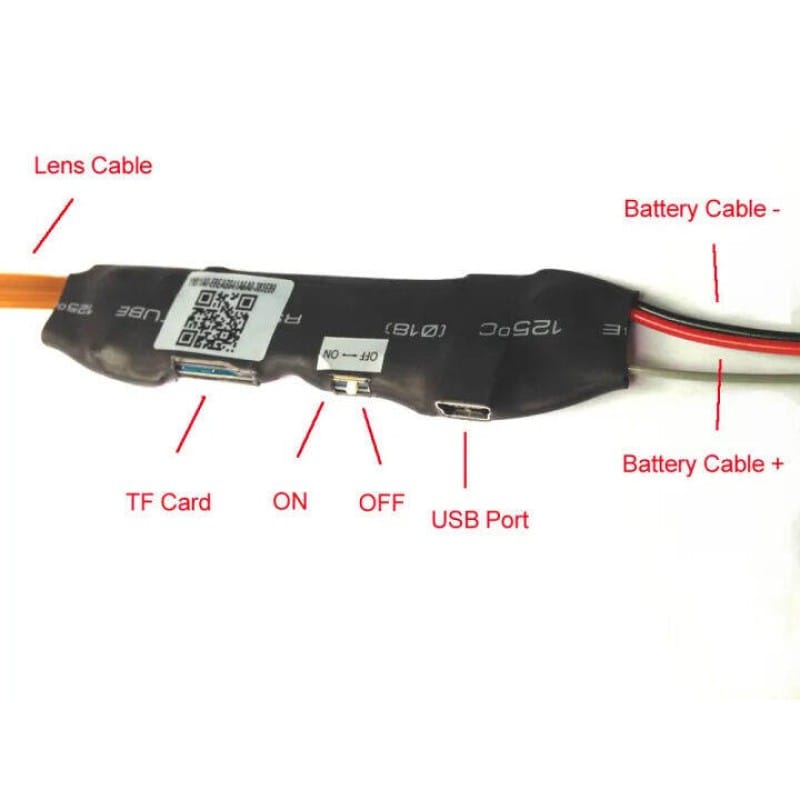 Picture of Full HD 1080P Wifi ip P2P Module Mini DV DVR Wireless IP Surveillance Security Ribbon Camera-S06 - Black