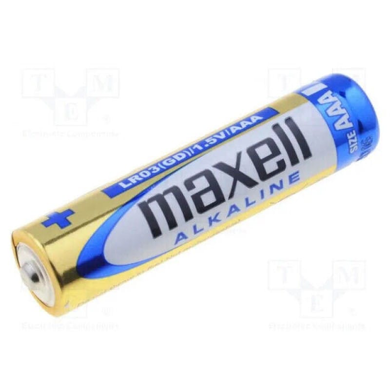Picture of Maxell LR03 AAA 1.5V Alkaline Battery | Long Lasting | High Performance | Leak Resistant | 2 Pcs Pack - Multicolor
