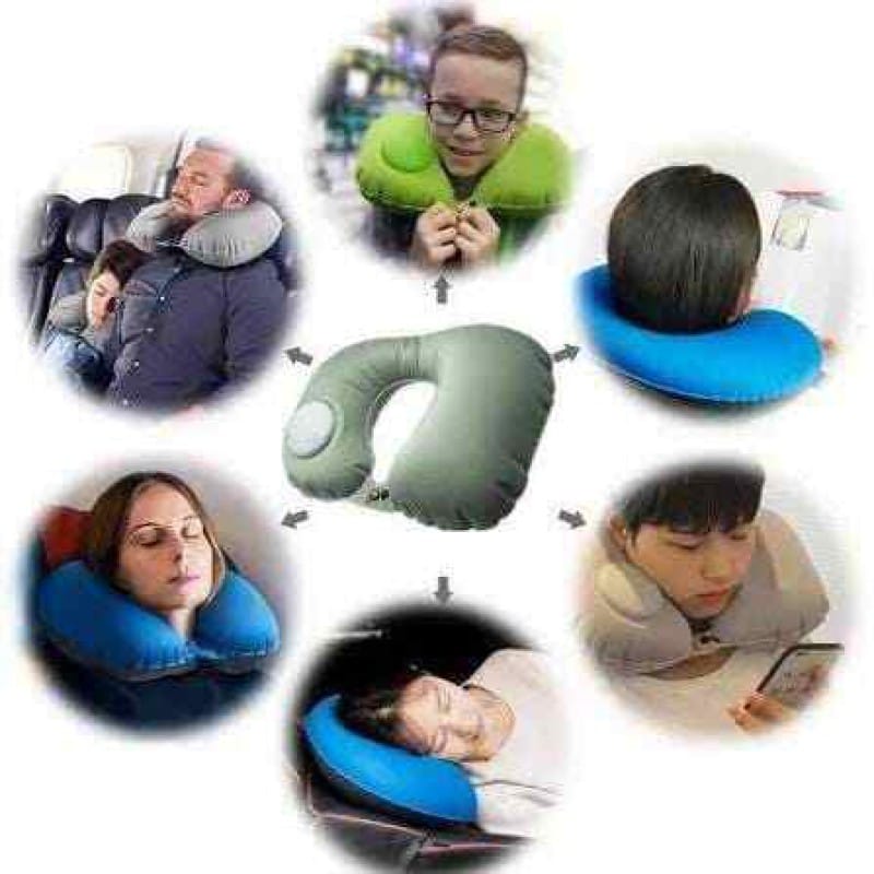 Picture of Travel pillow vibrating Neck Massage Cushion pillow (Multi color) - Multicolor