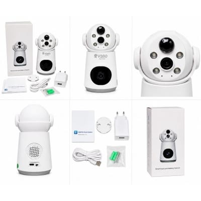 Picture of V380 Pro 4MP Dual Lens WiFi & 4G Battery Camera | Two-Way Audio | Indoor CCTV