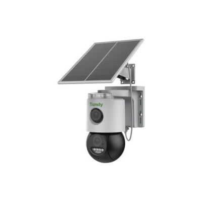 Picture of Tiandy TC-H363N 9DB-4 3MP+3MP Dual Lens 4G Solar Battery Camera | 30M IR Night Vision | AI Human & Vehicle Detection | Auto Tracking | Two-Way Talk | 256GB | IP65 - White