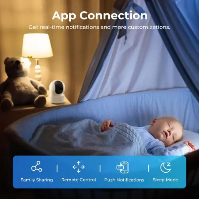 Picture of IMILAB C21 2.5K 3MP 360° Wi-Fi Indoor IP Camera | AI Human Detection | Two-Way Talk | Night Vision | Smart Motion Detection | 2560×1440 | 256GB - White