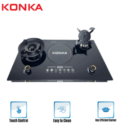 Picture of KONKA GA-KGF01 Infrared & Gas Hob 2 in 1 (2000W) With Free Delivery