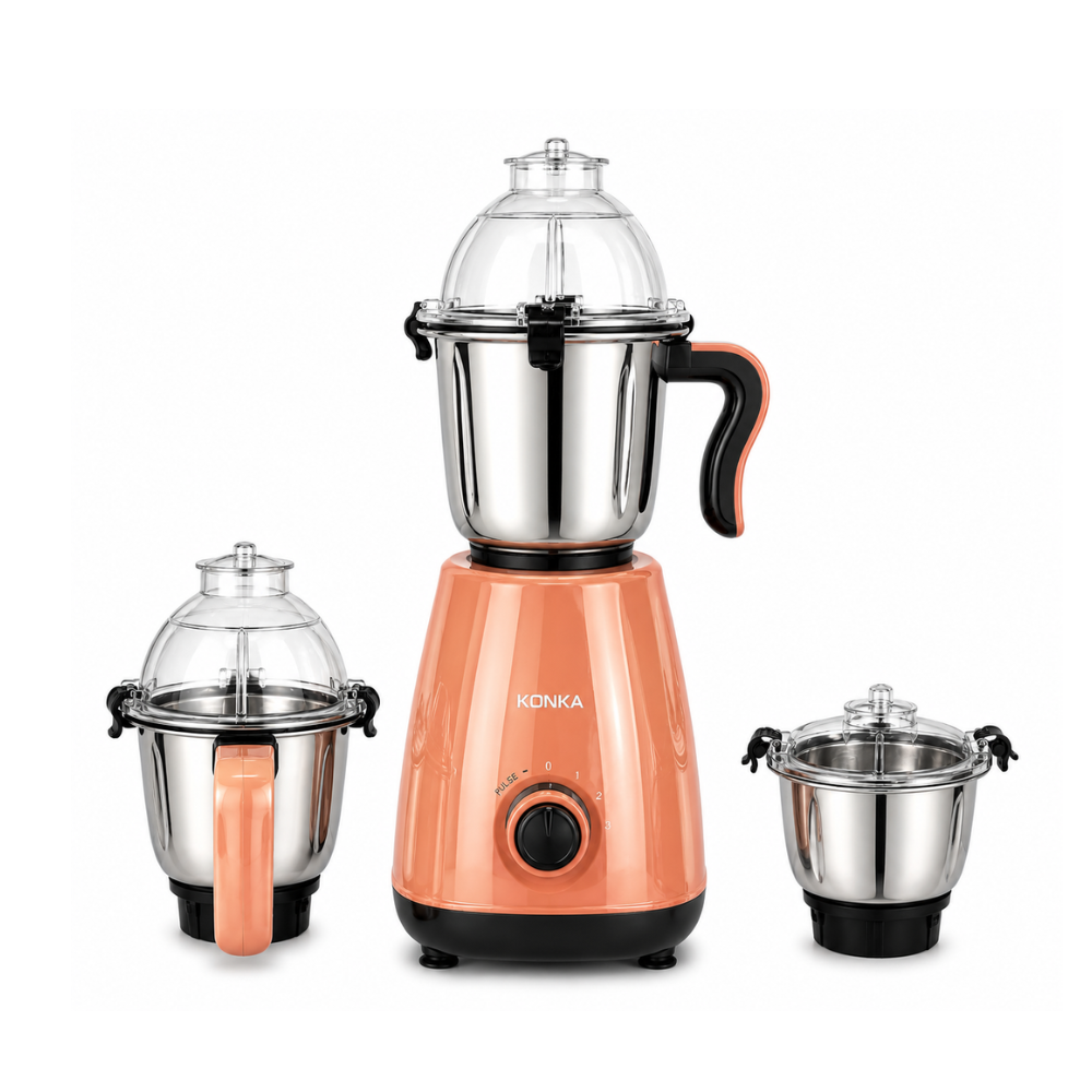 Picture of KONKA Mixer Grinder (800 Watt) free Delivery by Electro Mart Ltd-Red