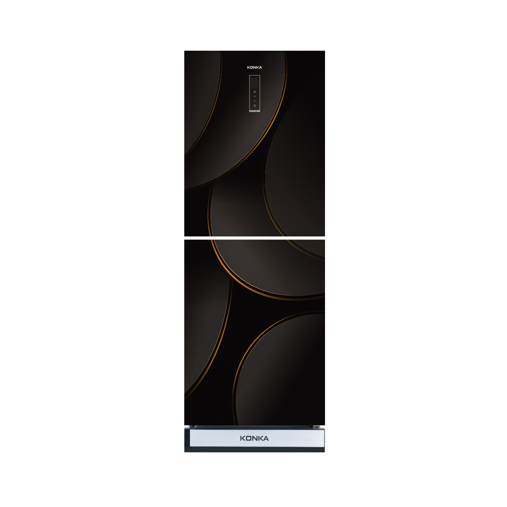 Picture of KONKA KRT-315EGB-315L Upper Freezer Refrigerator-BLACK ECLIPSE