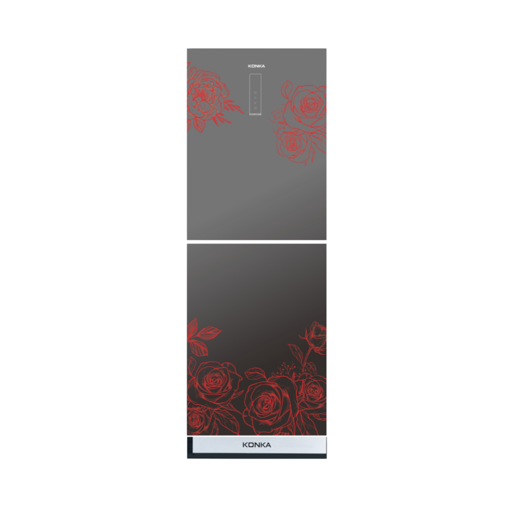 Picture of KONKA KRT-282EGB-282L Upper Freezer Refrigerator- MIRROR PASTEL ROSE