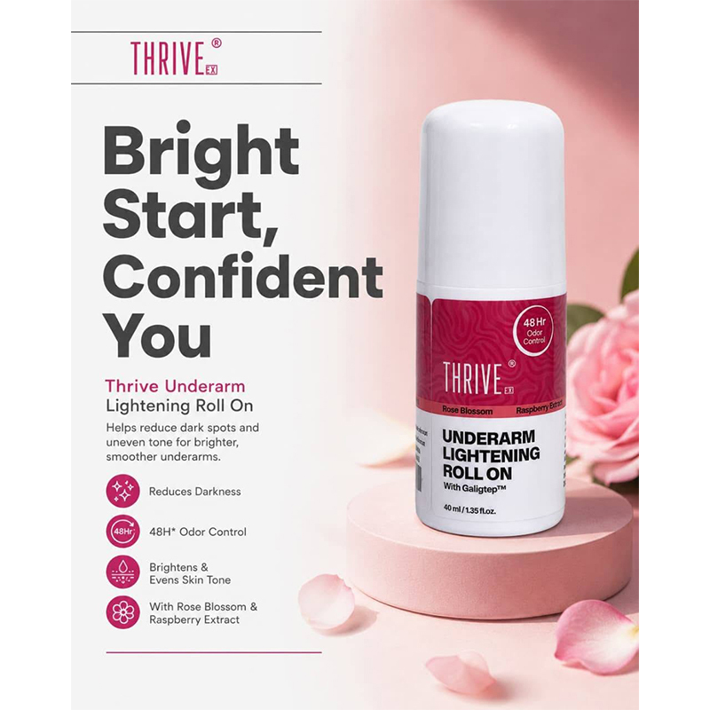Picture of Thrive.Co Underarm Lightening Roll on- Rose Blossom 40ML