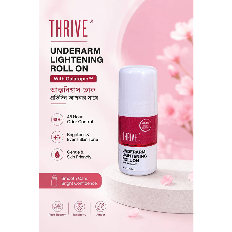 Picture of Thrive.Co Underarm Lightening Roll on- Rose Blossom 40ML