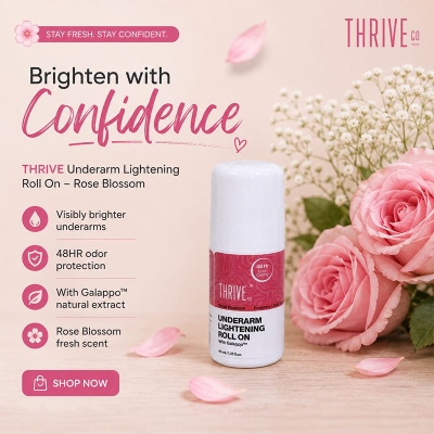 Picture of Thrive.Co Underarm Lightening Roll on- Rose Blossom 40ML